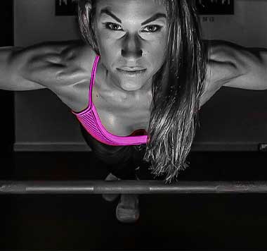 lady exercising